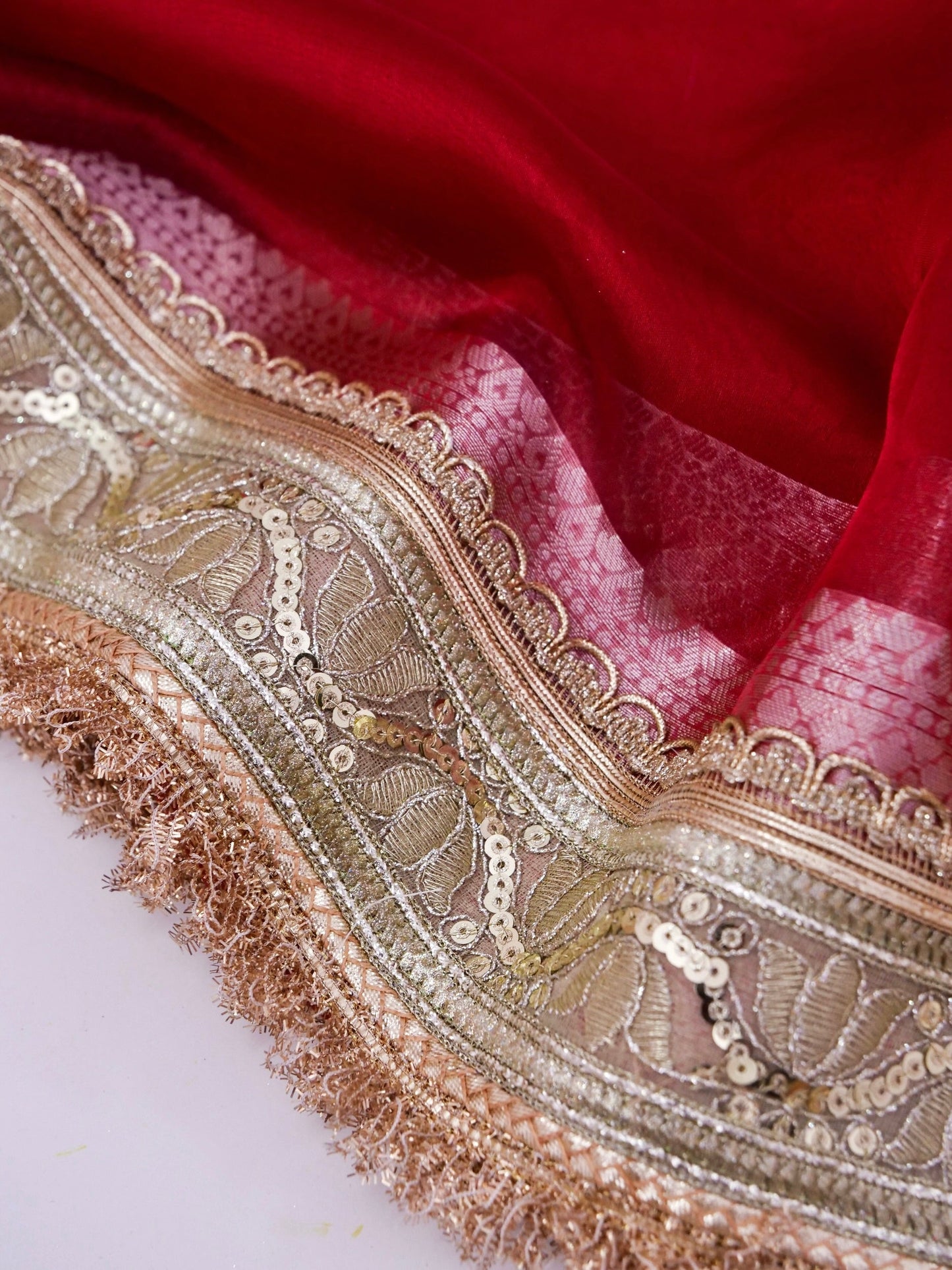 Banarasi Pure Tissue Silk Saree with Brocade Blouse
