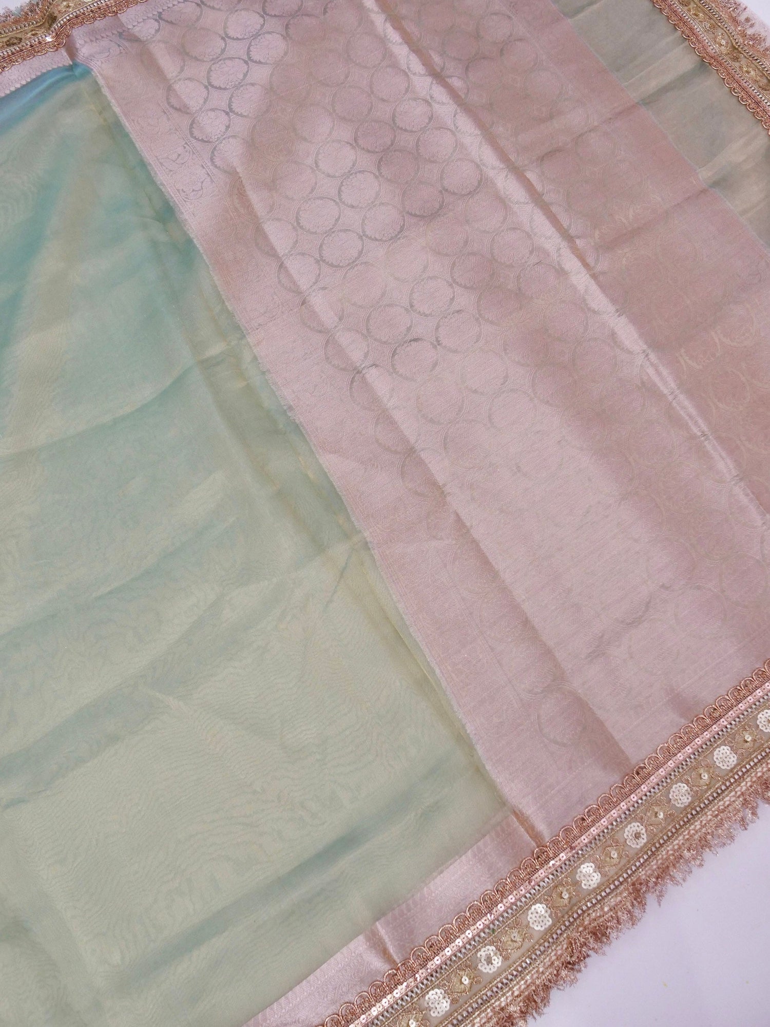 Banarasi Pure Tissue Silk Saree with Brocade Blouse