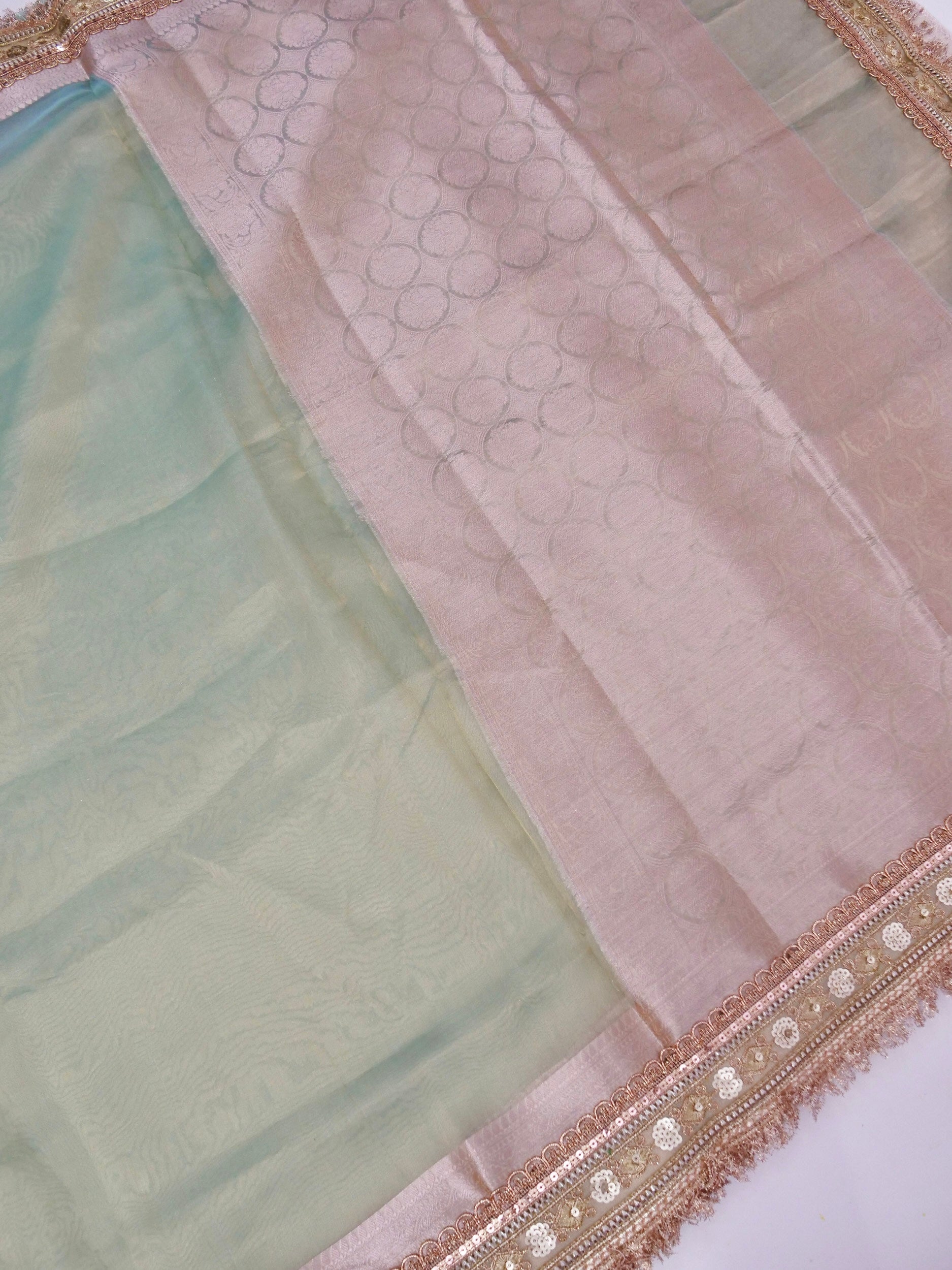 Banarasi Pure Tissue Silk Saree with Brocade Blouse