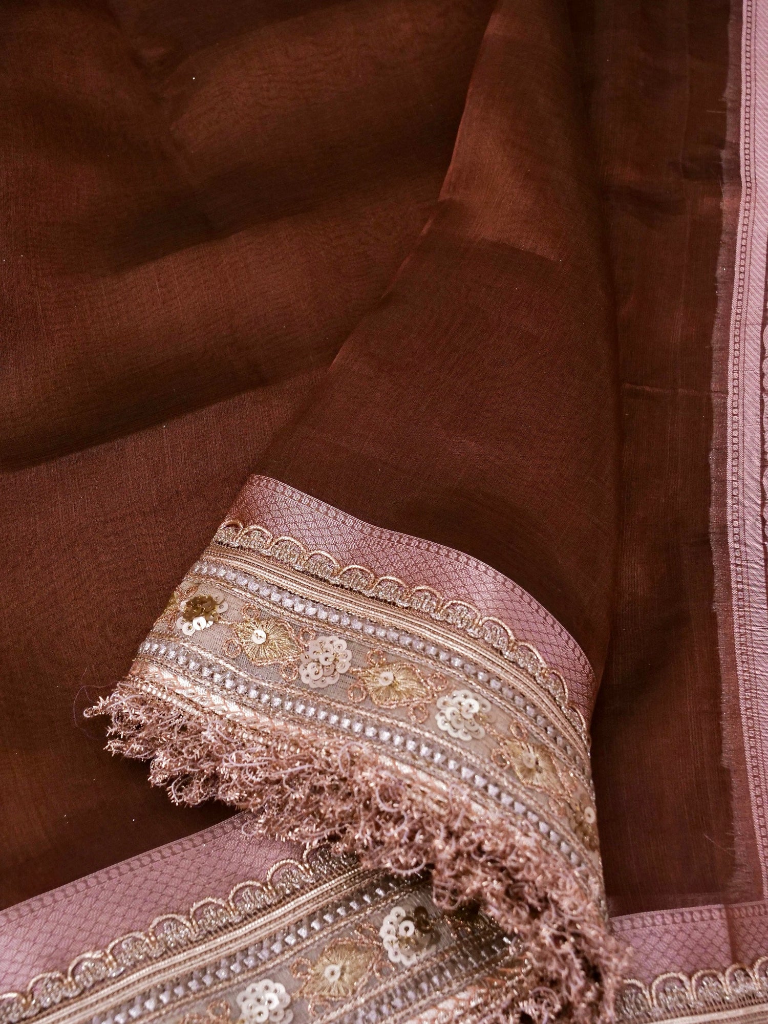 Banarasi Pure Tissue Silk Saree with Brocade Blouse