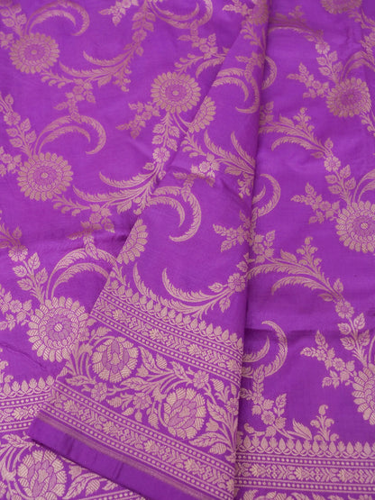 Pure Katan Silk Banarasi Saree  All Over Jaal Weaving