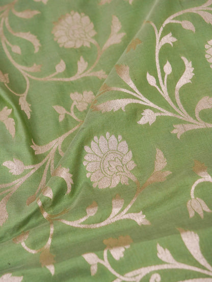 Pure Katan Silk Banarasi Saree  All Over Jaal Weaving