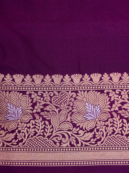 Pure Katan Silk Banarasi Saree  All Over Jaal Weaving