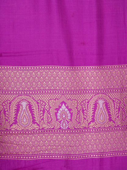 Pure Katan Silk Banarasi Saree  All Over Jaal Weaving