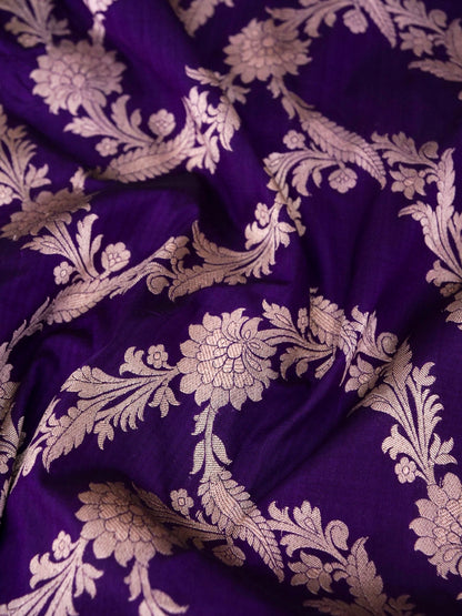 Pure Katan Silk Banarasi Saree  All Over Jaal Weaving