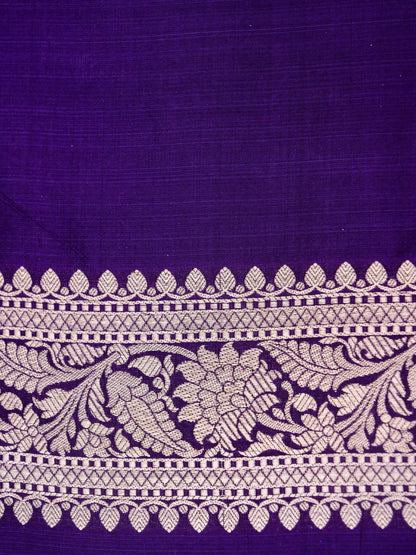 Pure Katan Silk Banarasi Saree  All Over Jaal Weaving