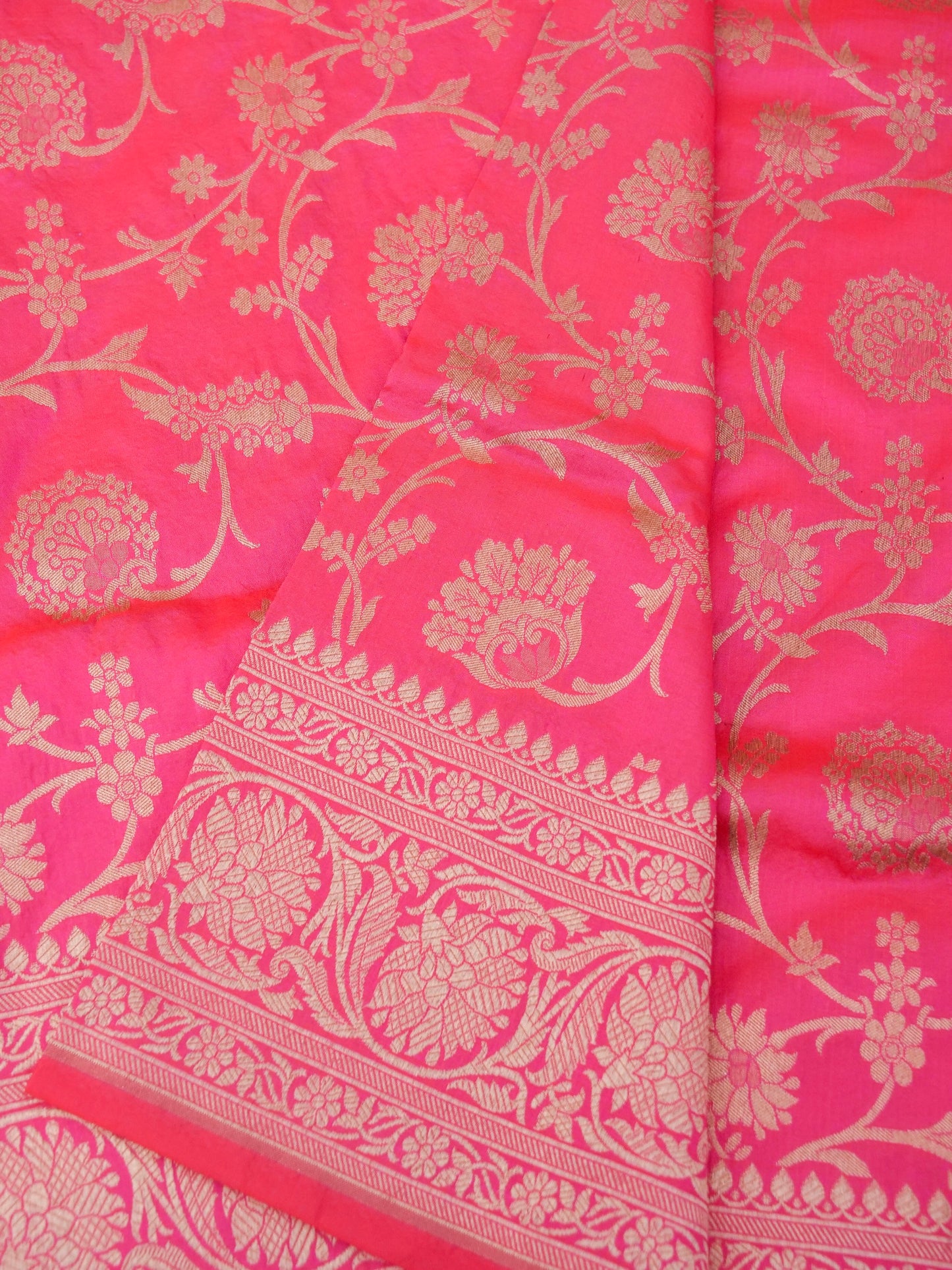 Pure Katan Silk Banarasi Saree  All Over Jaal Weaving