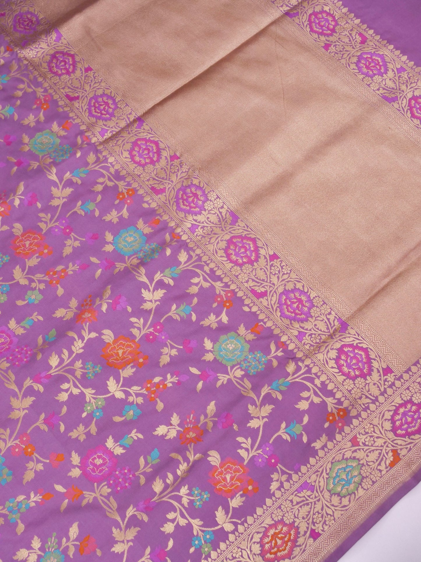 Handloom Banarasi Jangla Pure Katan Silk Saree