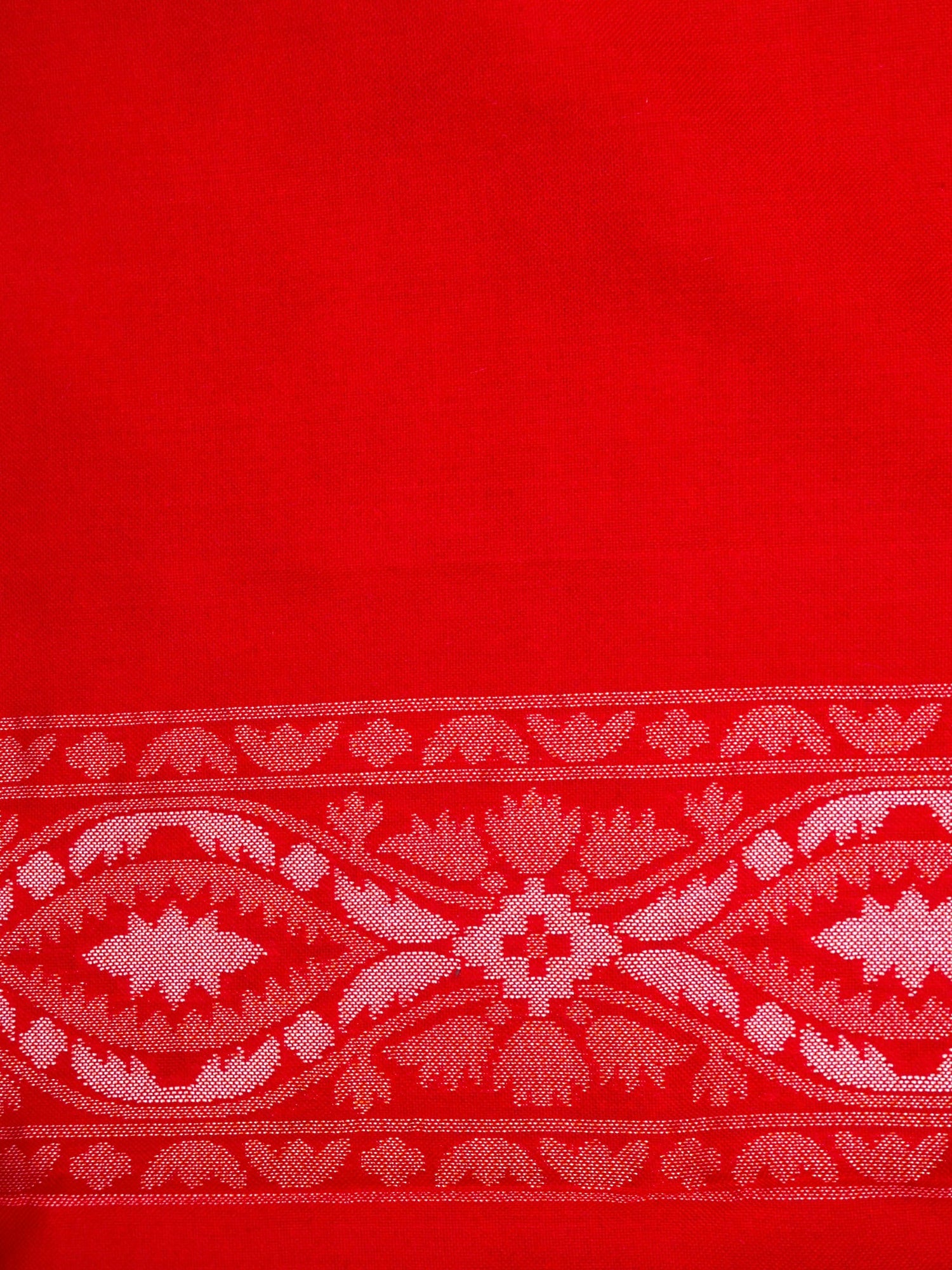 Pure Katan Silk Ektara Jamdani Saree Jaal Weaving