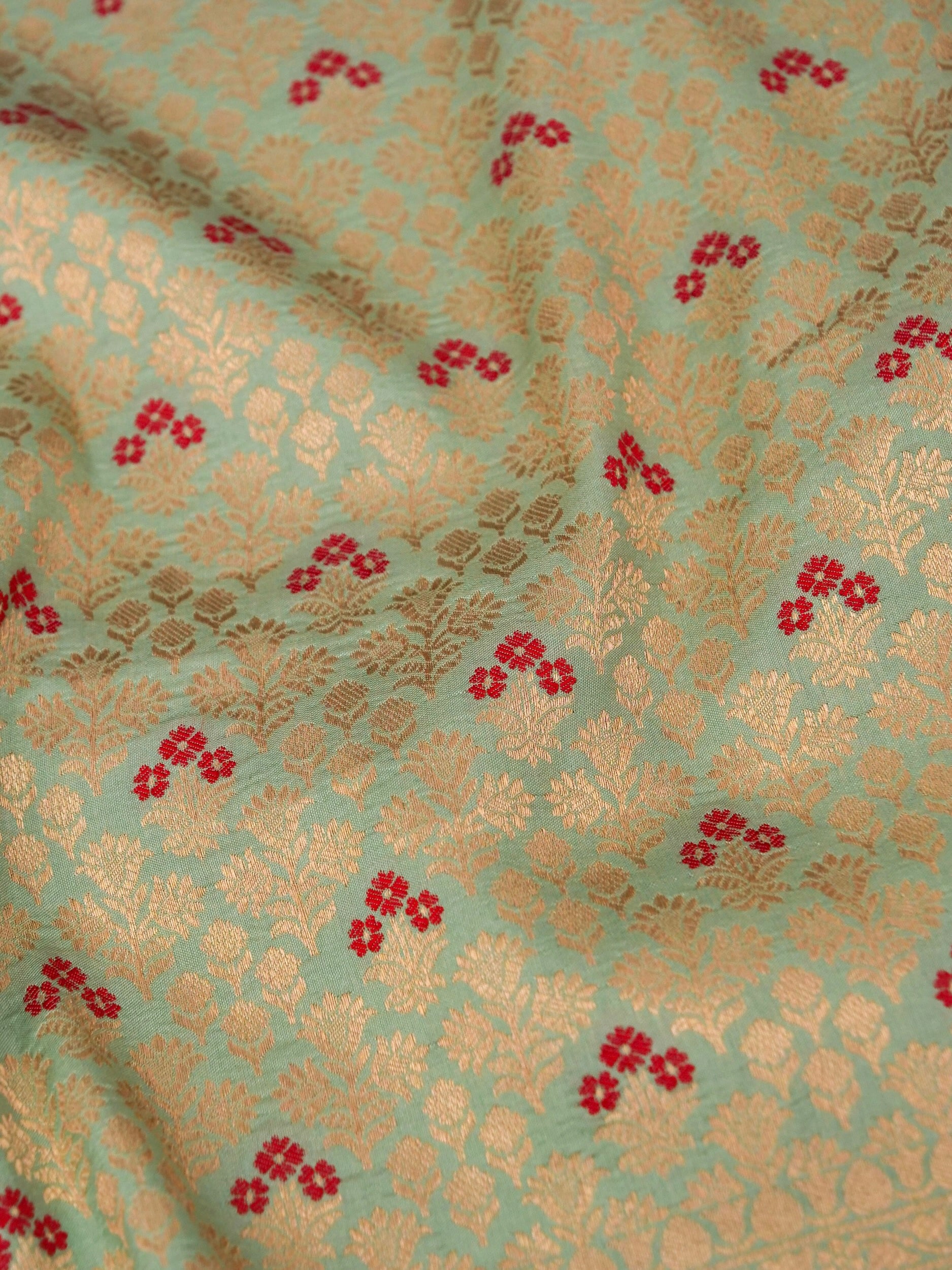 Banarasi Pure Katan Silk Meenakari Brocade Saree