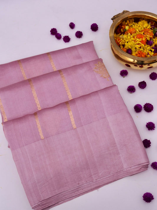 Handloom Pure Banarasi Katan Silk Saree with Mango Motif