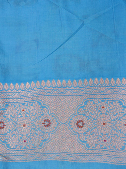 Handloom Jangla Banarasi Pure Katan Silk Saree