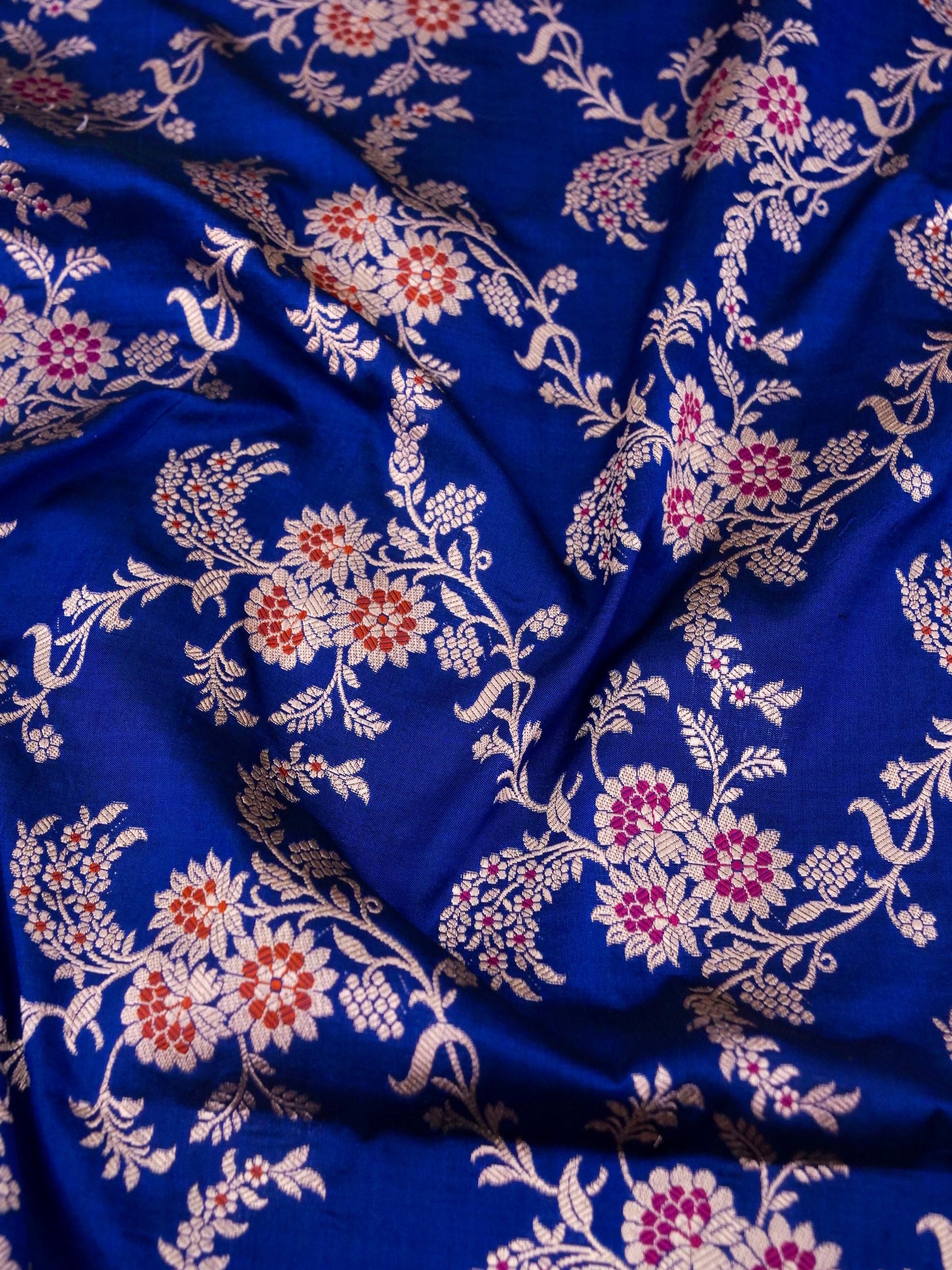 Pure Katan Silk Saree with Tilfi Meenakari Zari Work