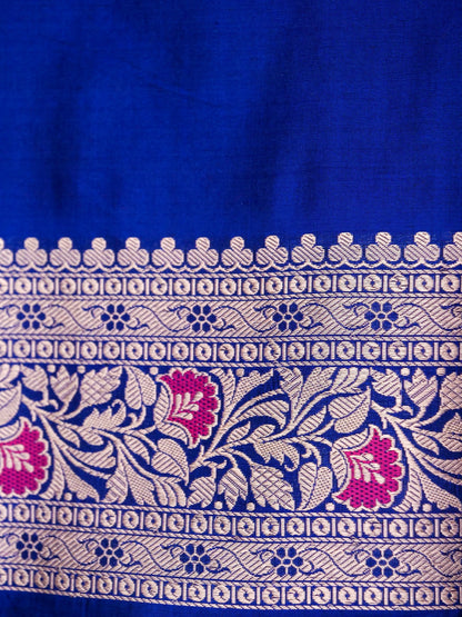 Pure Katan Silk Saree with Tilfi Meenakari Zari Work