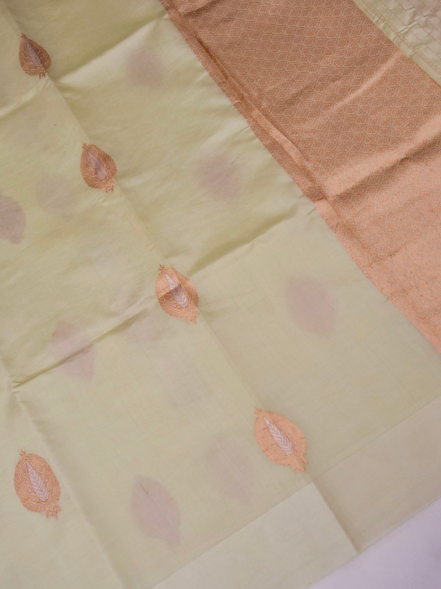 Handloom Pure Banarasi Katan Silk Saree with Mango Motif