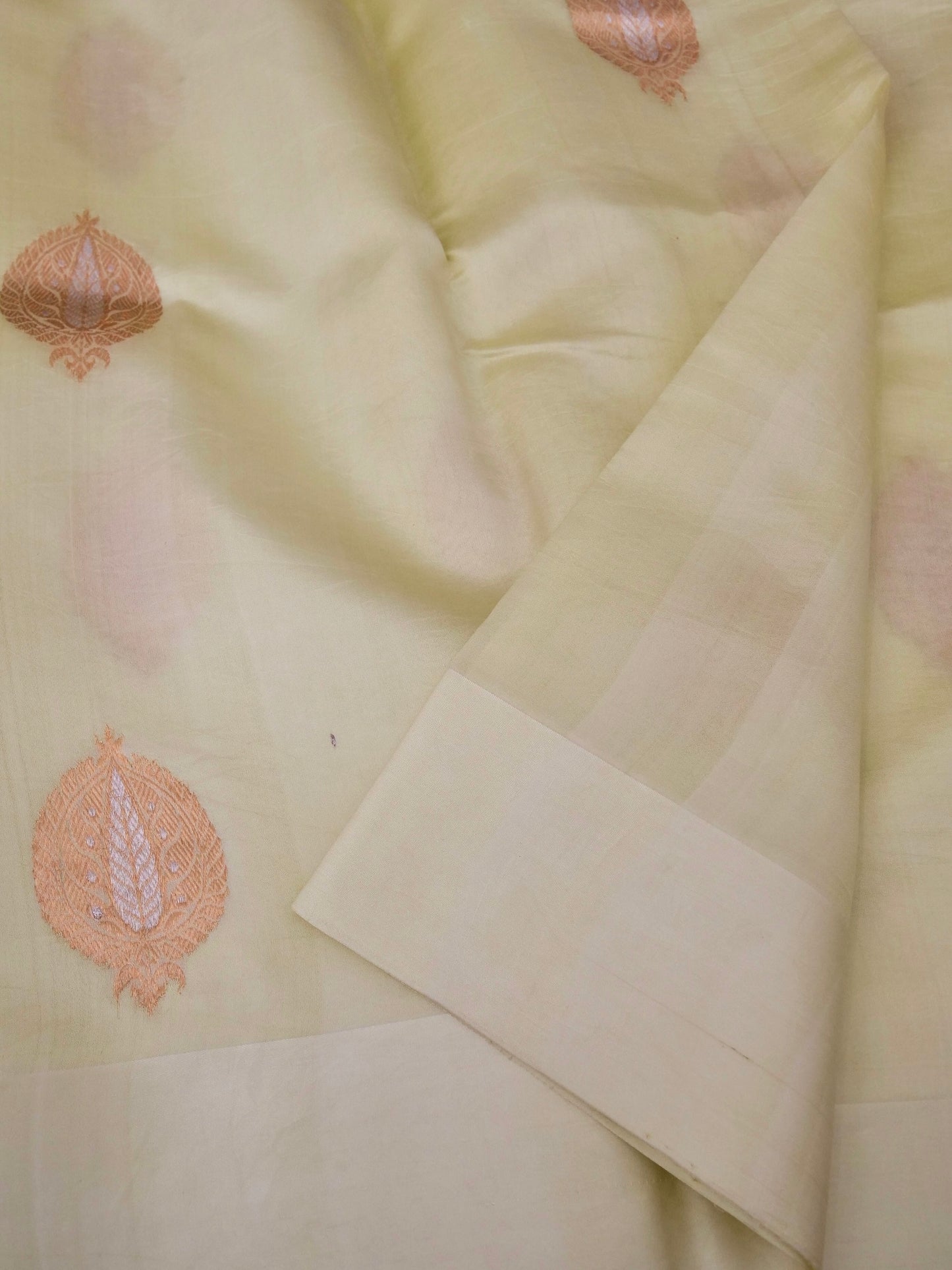 Handloom Pure Banarasi Katan Silk Saree with Mango Motif