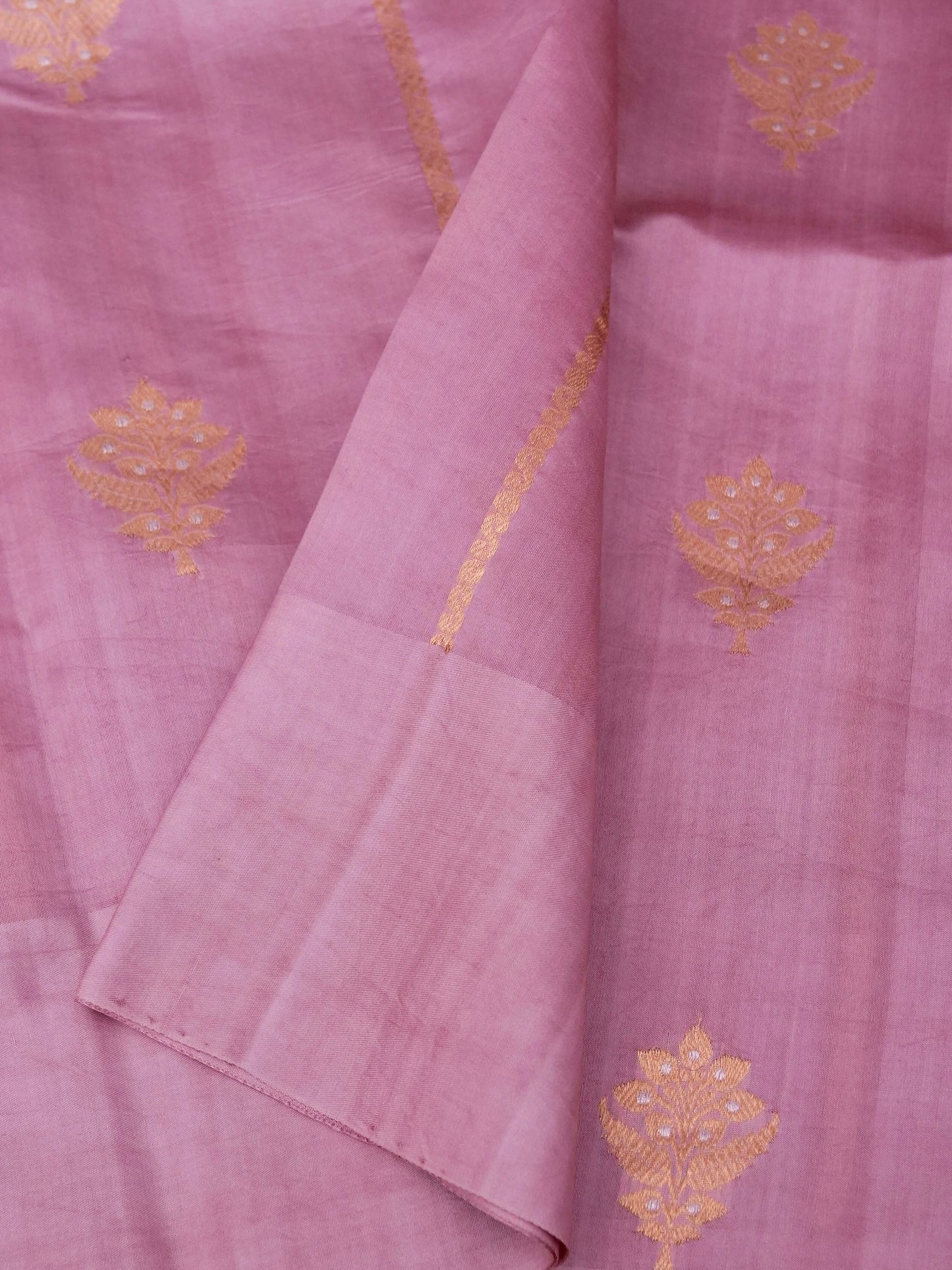 Handloom Pure Banarasi Katan Silk Saree with Mango Motif