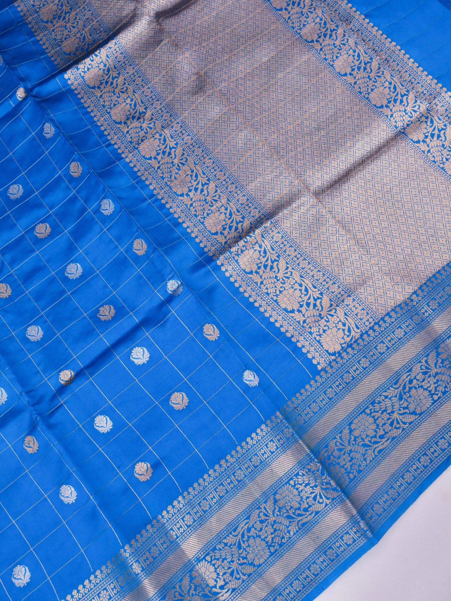 Handloom Pure Banarasi Katan Silk Saree with Mango Motif