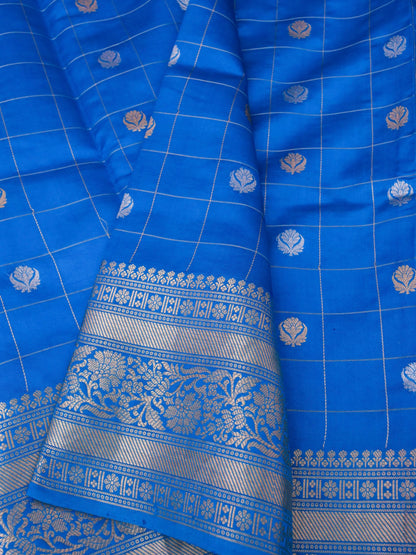 Handloom Pure Banarasi Katan Silk Saree with Mango Motif