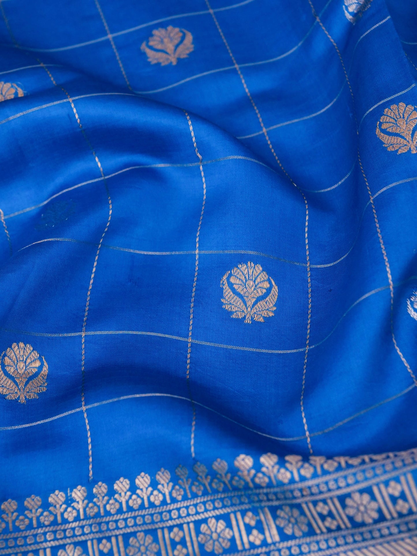 Handloom Pure Banarasi Katan Silk Saree with Mango Motif