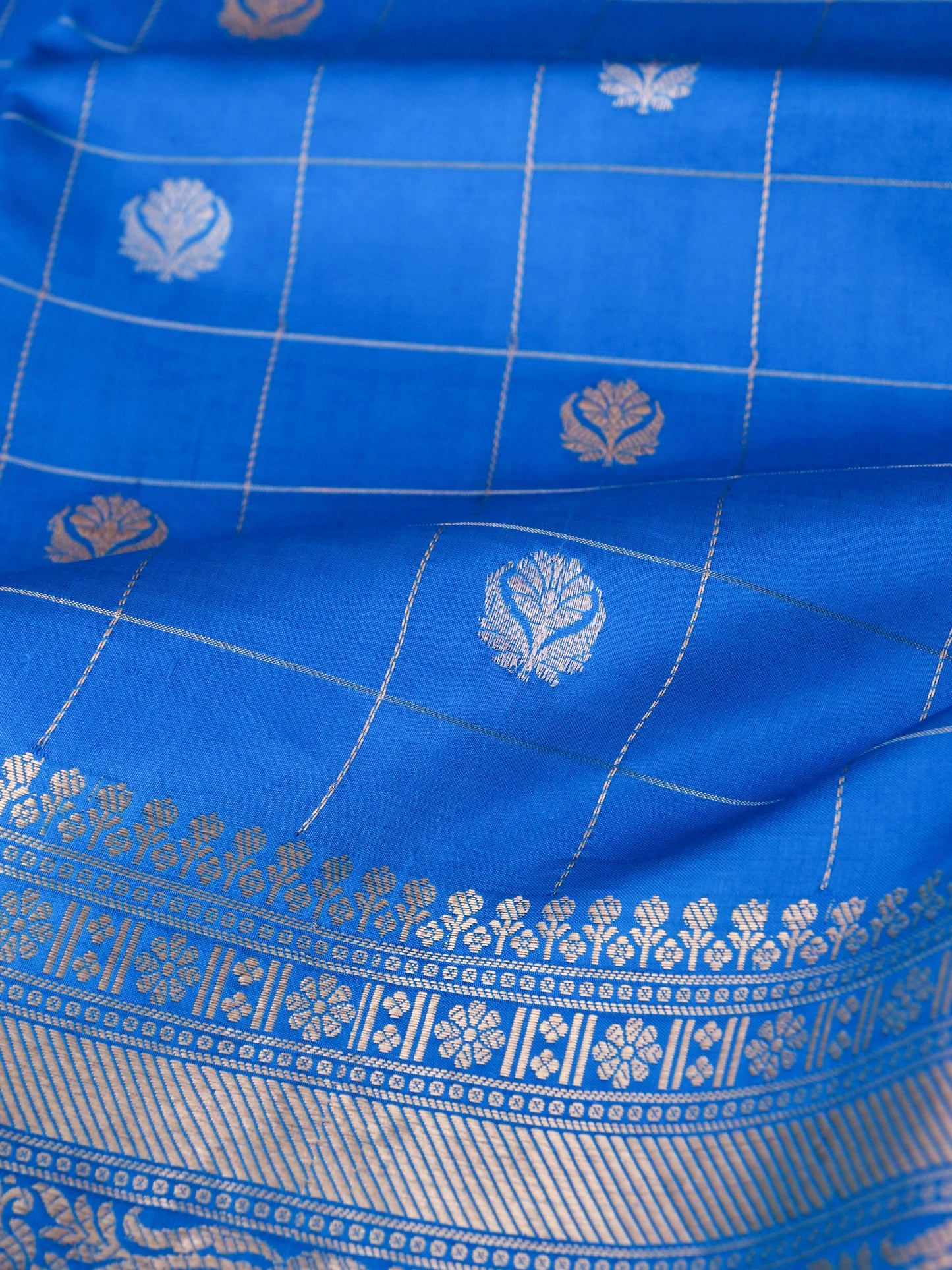 Handloom Pure Banarasi Katan Silk Saree with Mango Motif