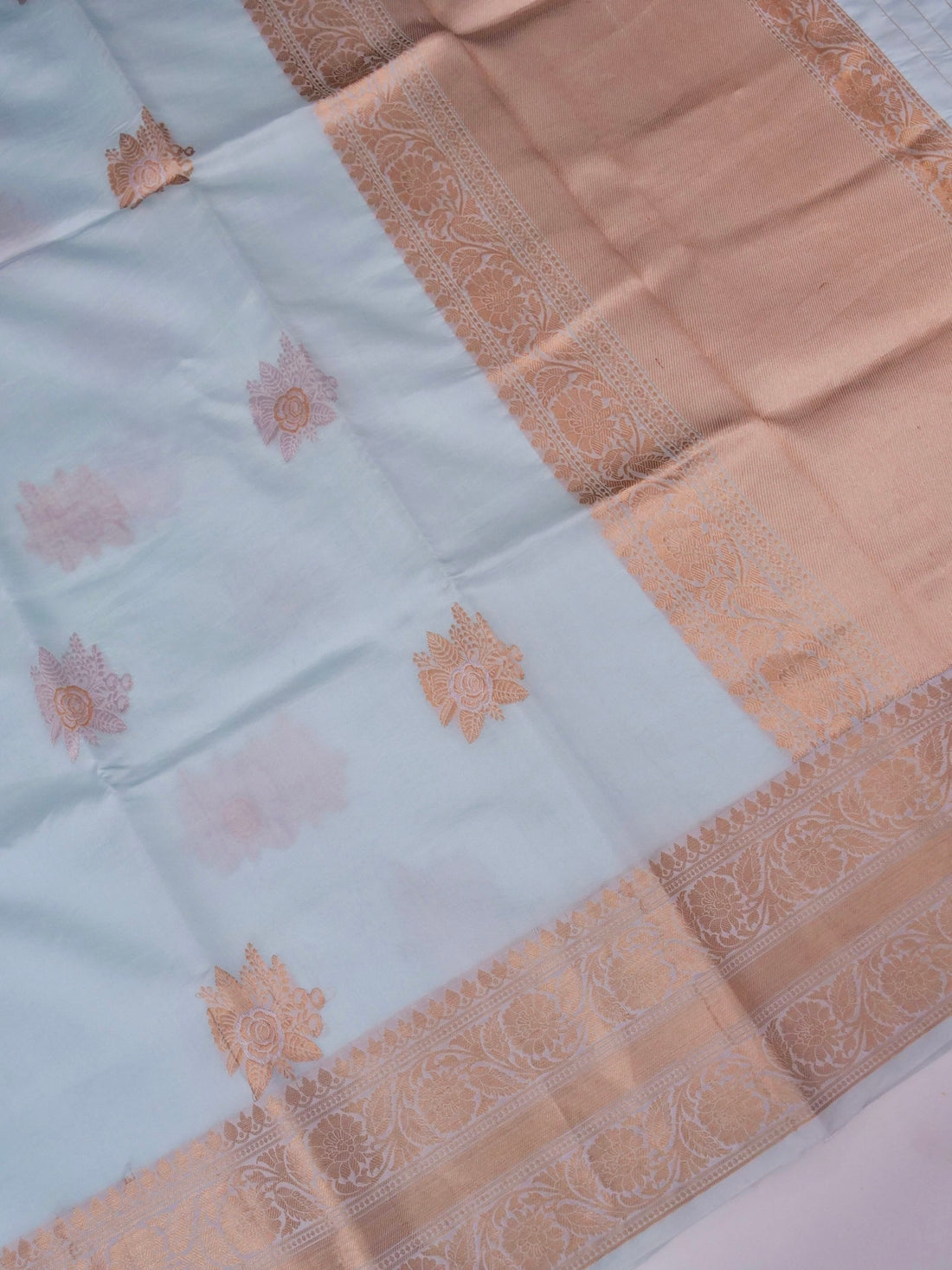 Handloom Pure Banarasi Katan Silk Saree with Mango Motif