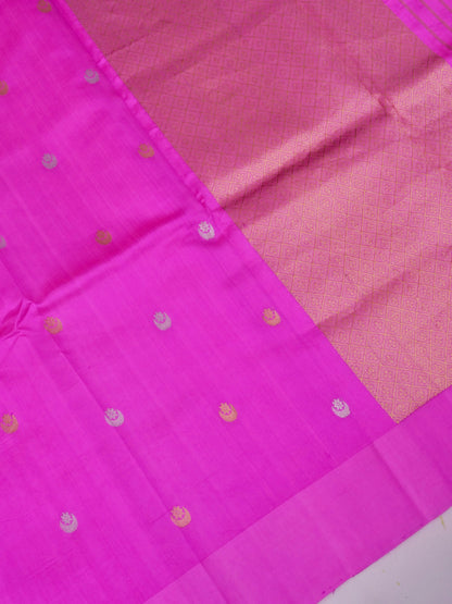 Handloom Pure Banarasi Katan Silk Saree with Mango Motif