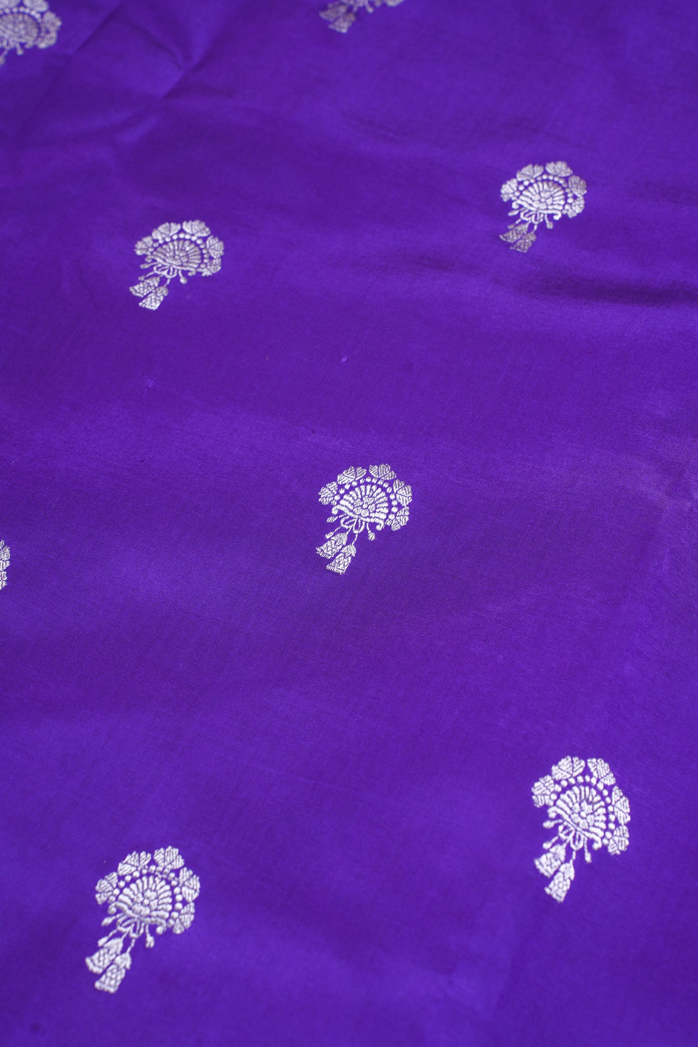 Purple Pure Mango Katan Silk Handwoven Saree