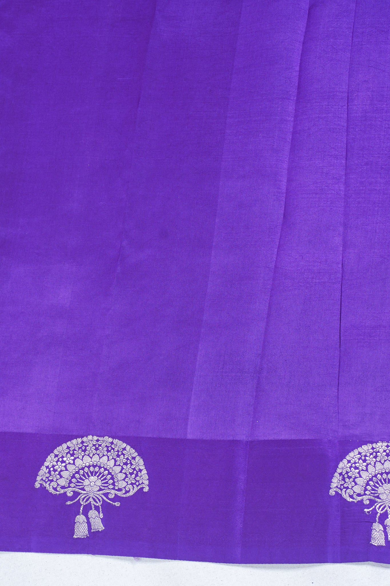 Purple Pure Mango Katan Silk Handwoven Saree