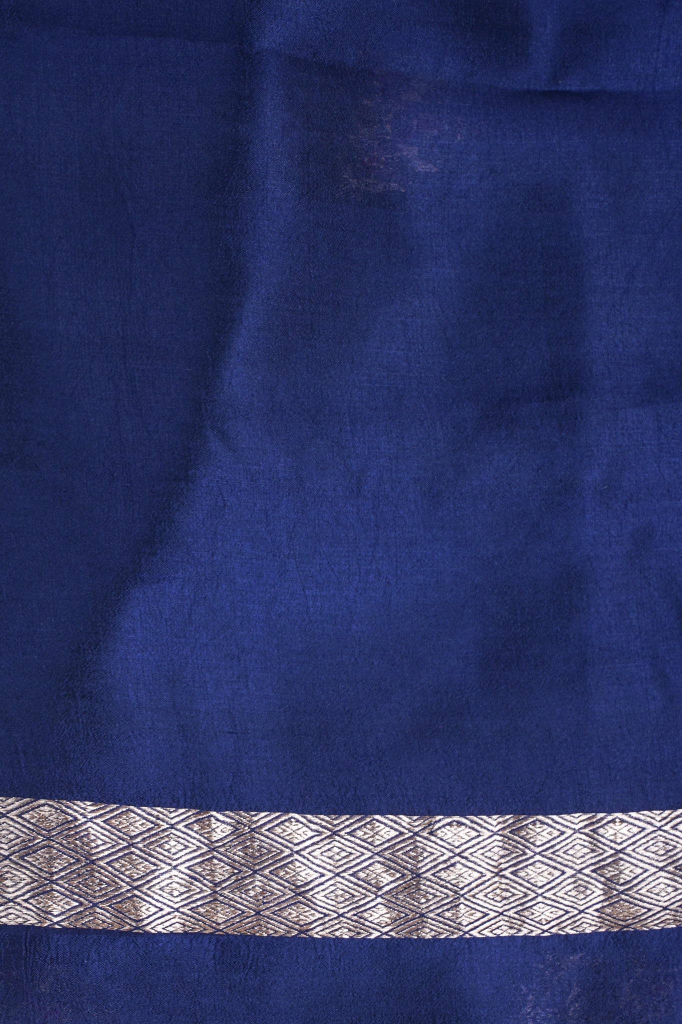 Navy Blue Pure Mango Katan Silk Handwoven Saree