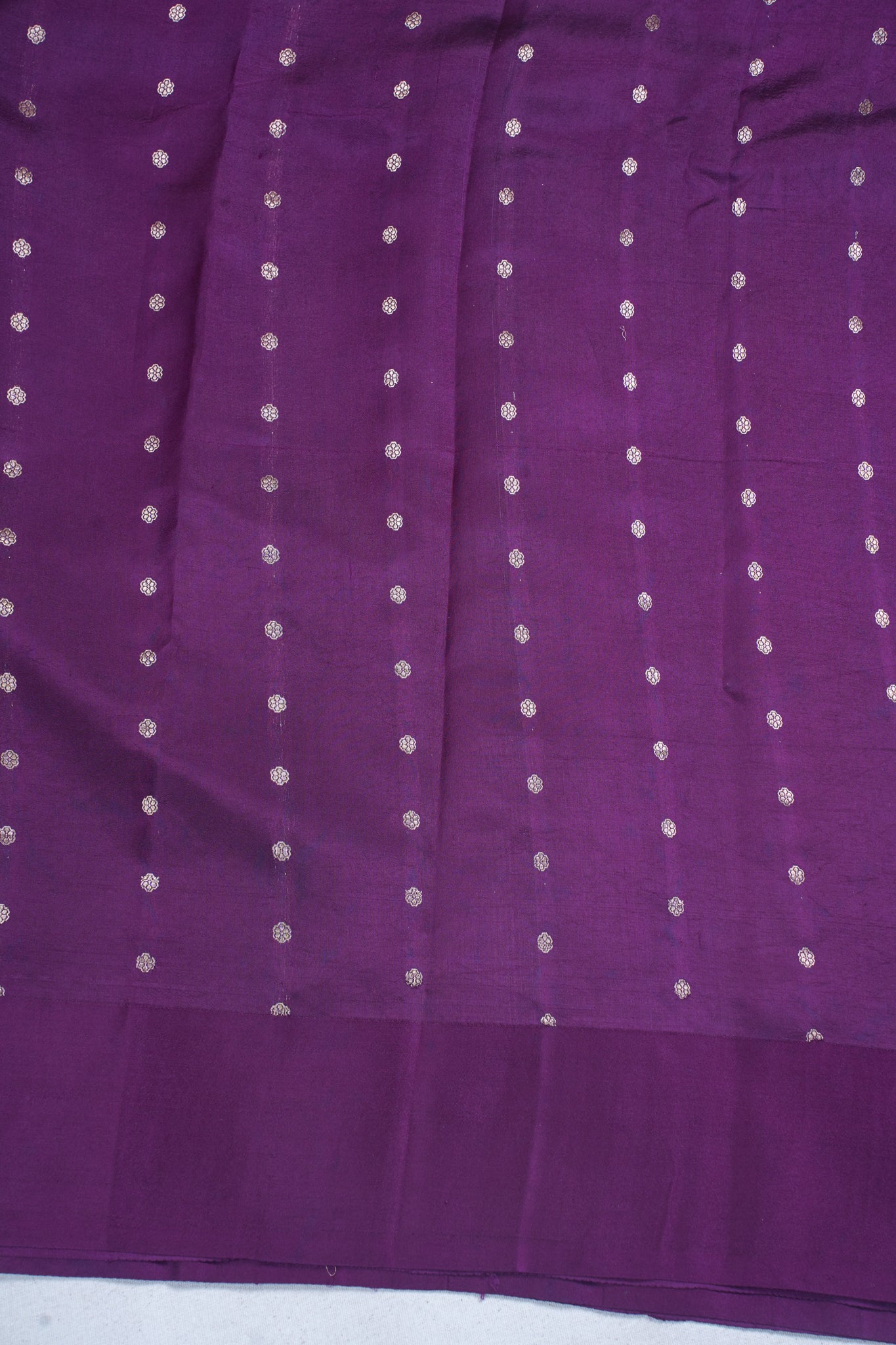 Wine Purple Pure Mango Katan Silk Handwoven Saree
