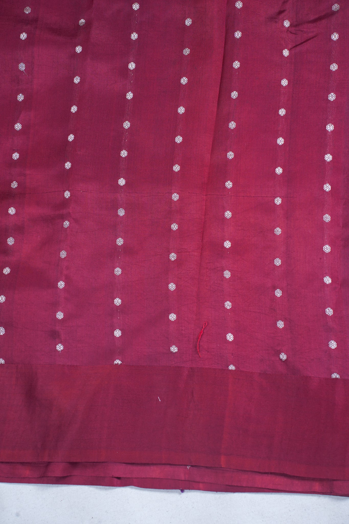 Maroon Pure Mango Katan Silk Handwoven Saree
