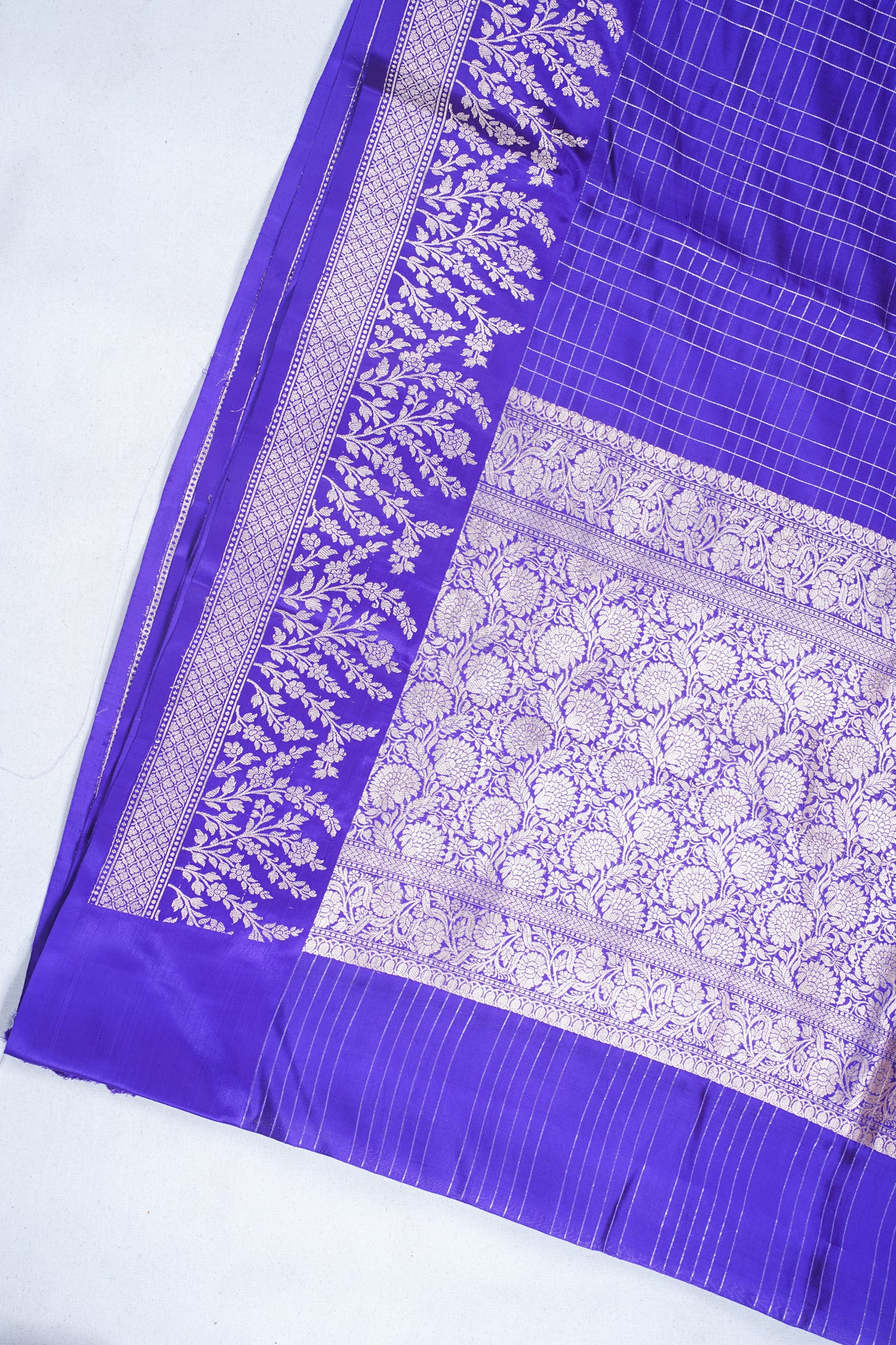 Royal Purple Pure Mango Katan Silk Handwoven Saree