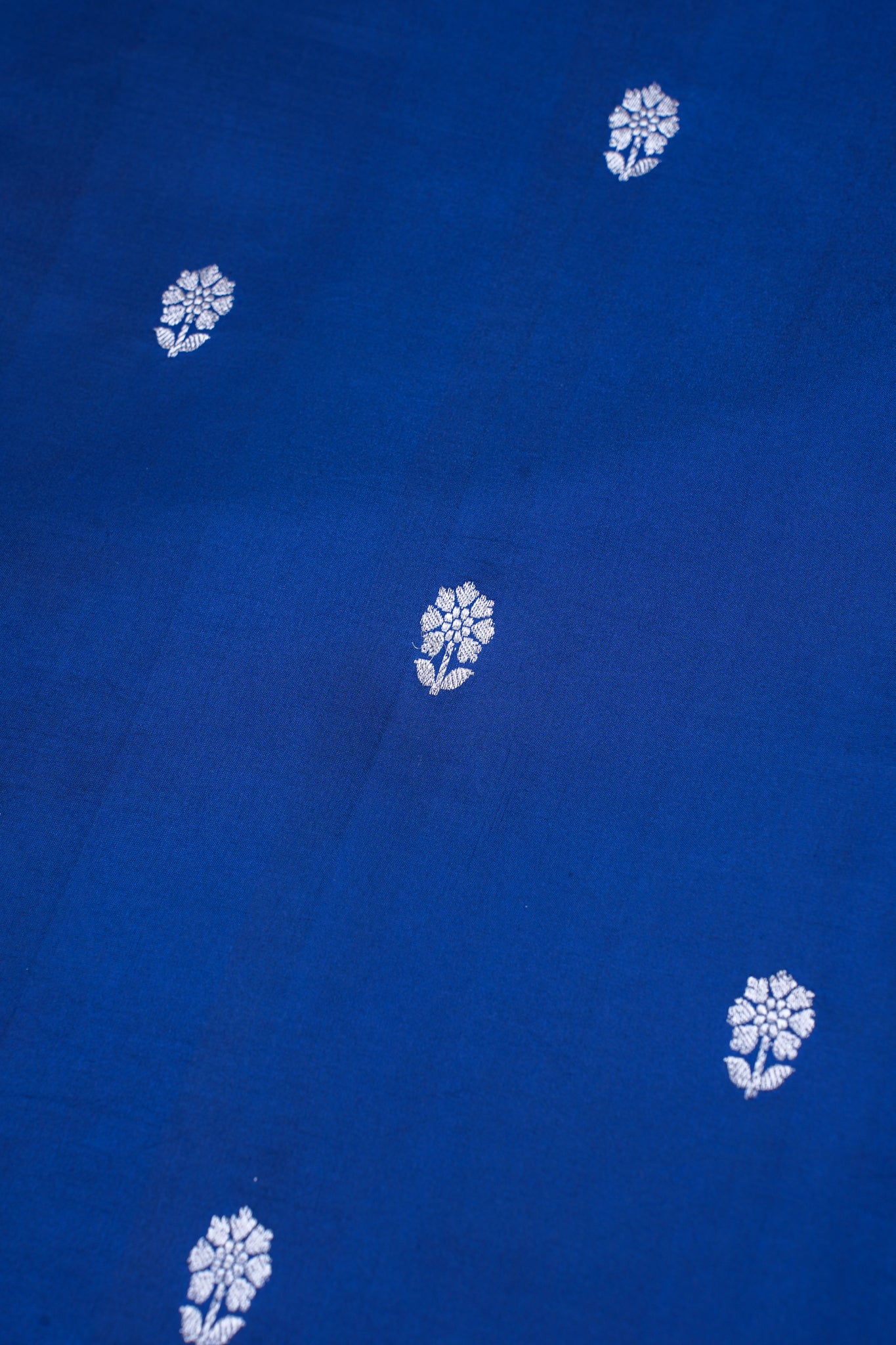 Royal Blue Pure Mango Katan Silk Handwoven Saree