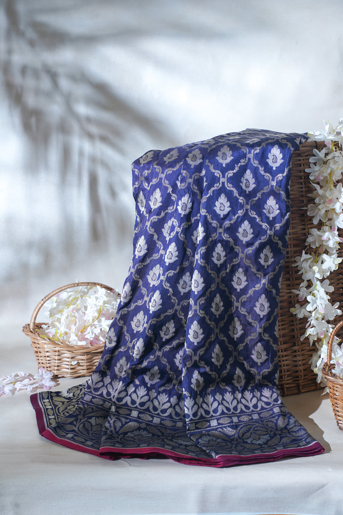 Royal Blue Pure Ektara Silk Handwoven Saree