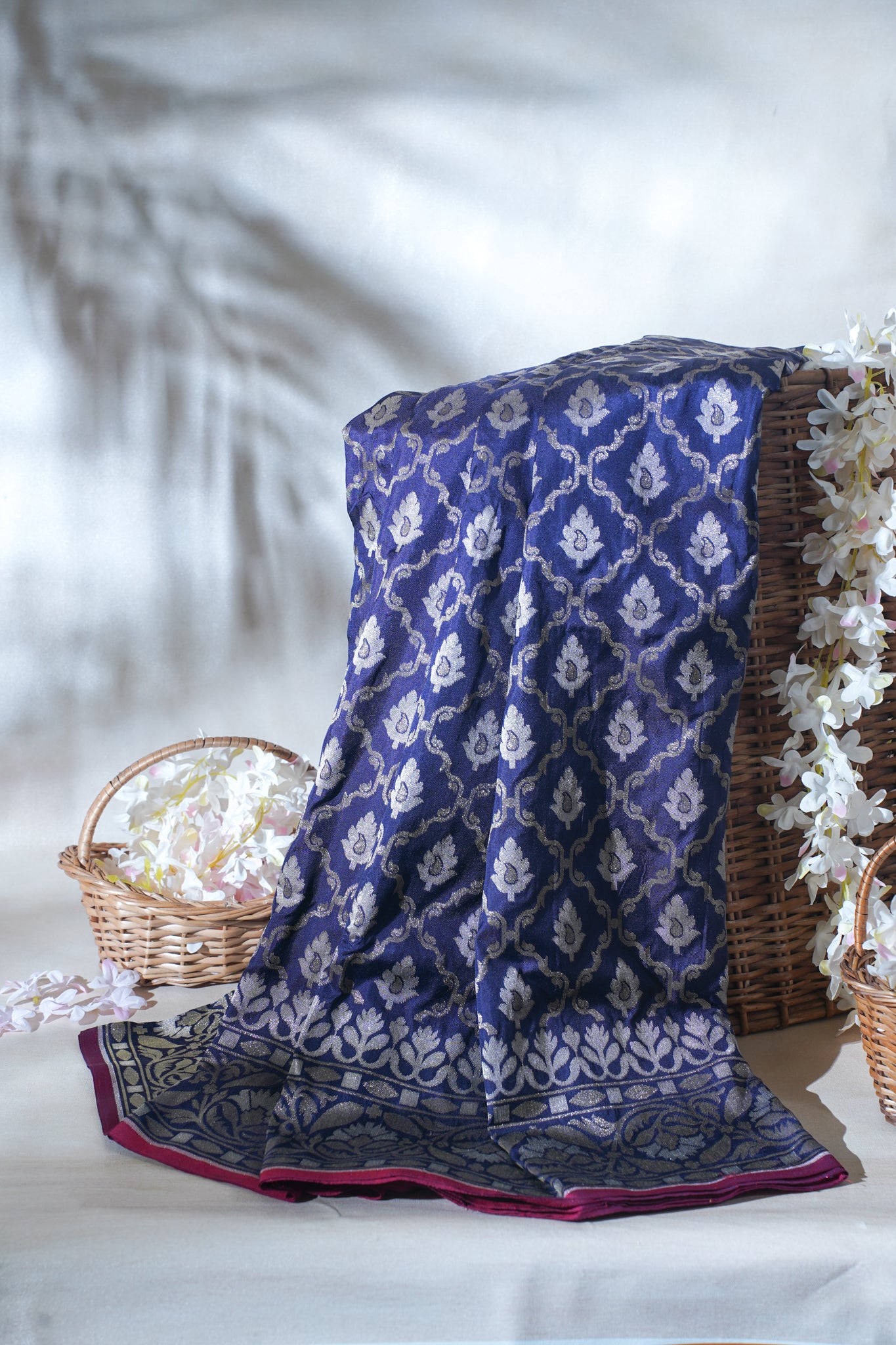 Royal Blue Pure Ektara Silk Handwoven Saree