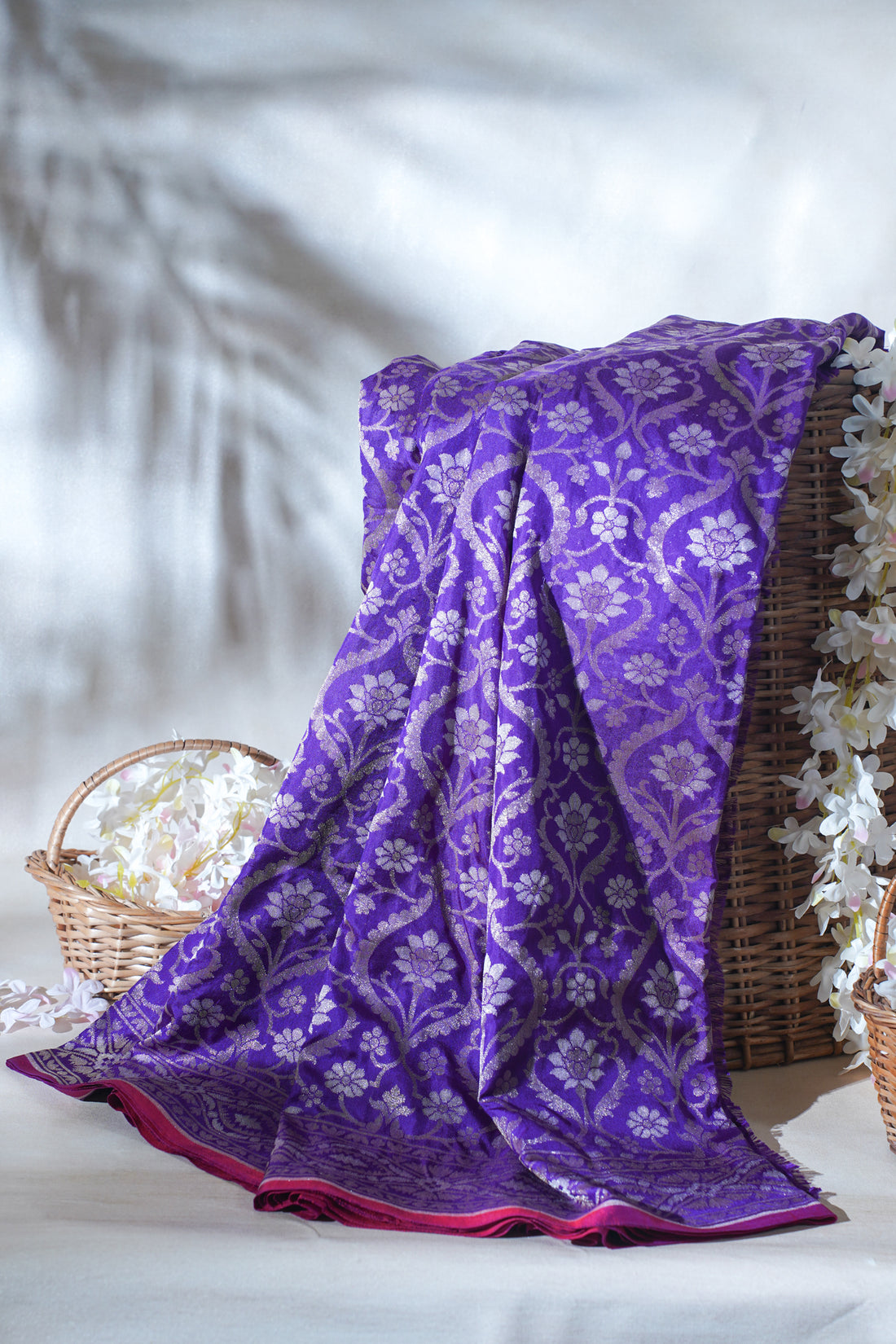 Royal Purple Pure Ektara Silk Handwoven Saree