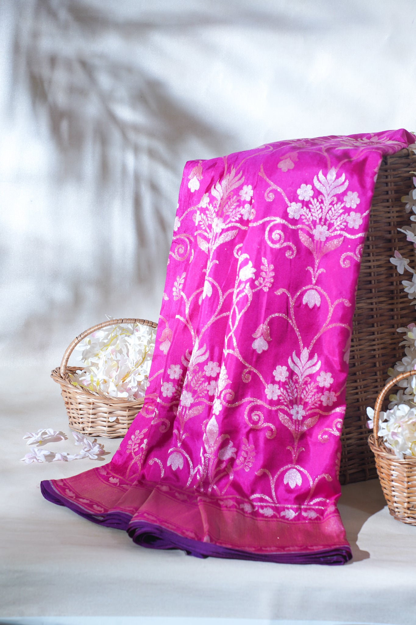 Pink Pure Ektara Silk Handwoven Saree
