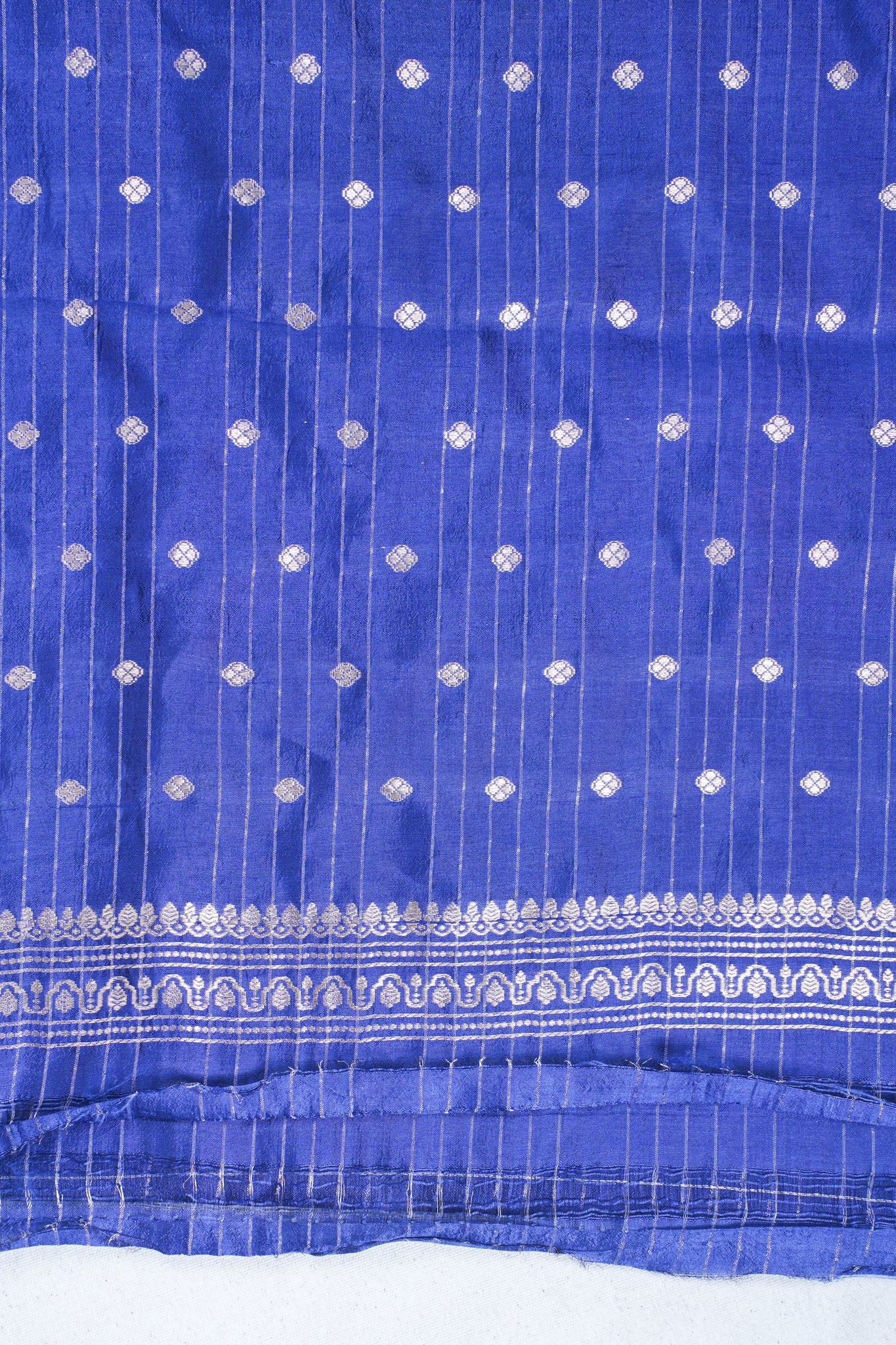 Royal Blue Pure Mango Katan Silk Handwoven Saree