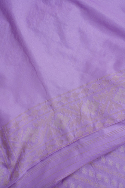 Lavender Pure Ektara Jamdani Handwoven Saree