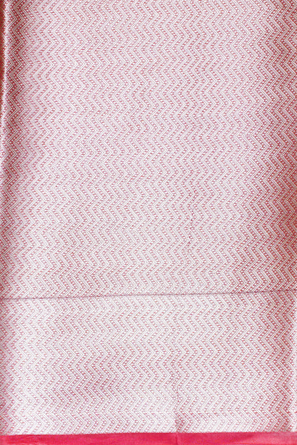 Crimson Red Banarasi Pure Tissue Silk Saree