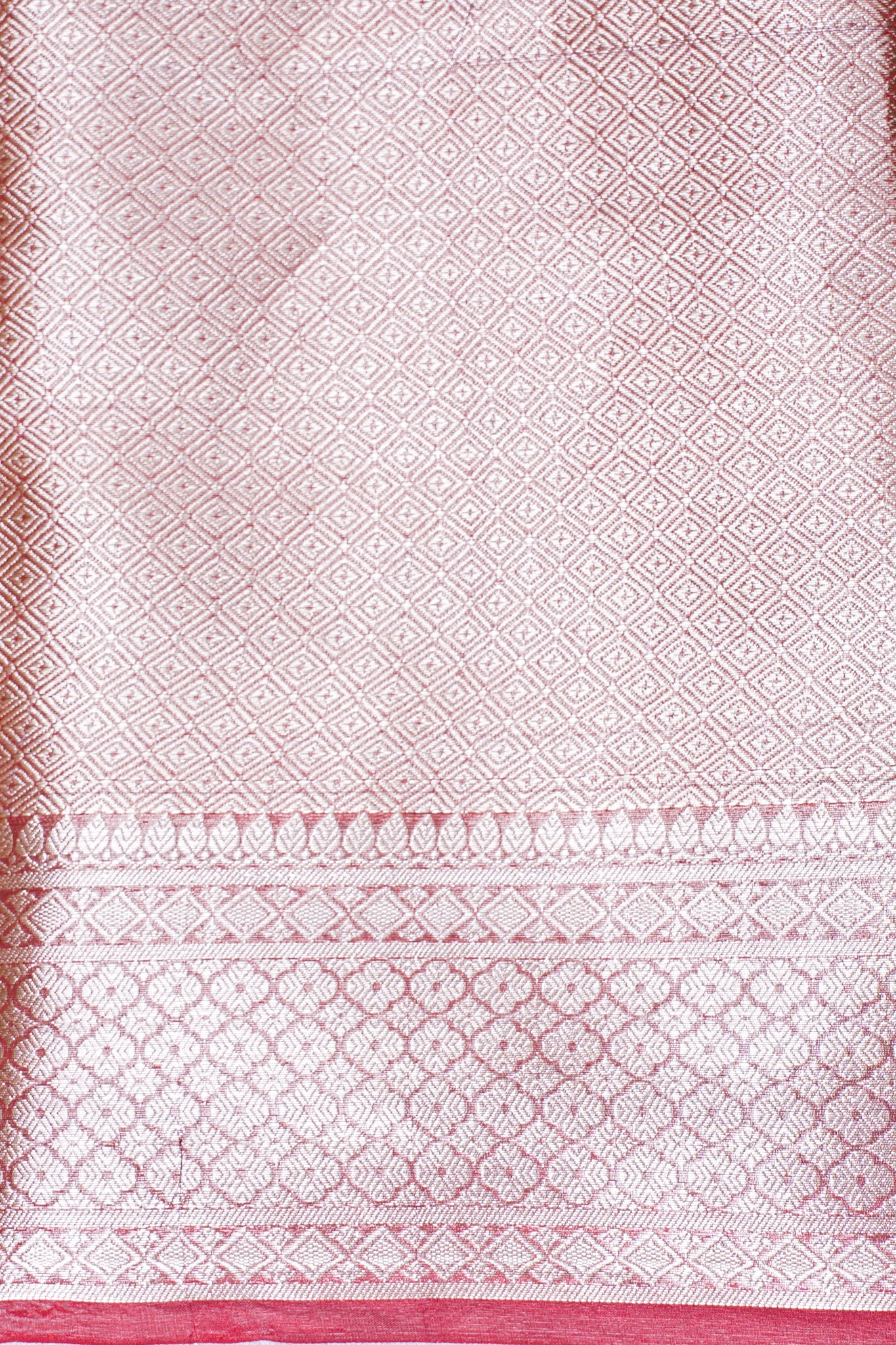 Crimson Red Banarasi Pure Tissue Silk Saree