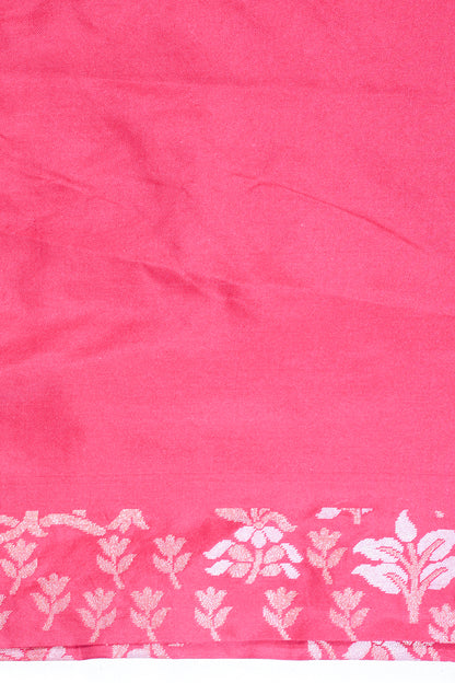 Red Pure Ektara Silk Handwoven Saree