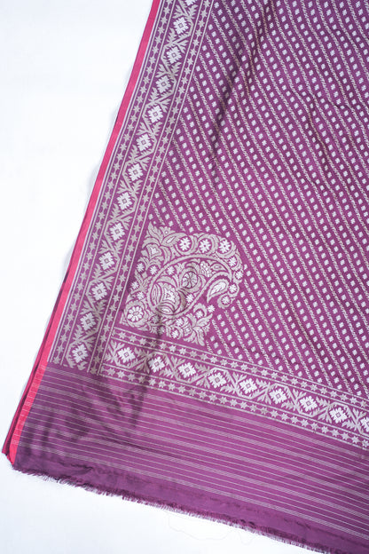 Wine Pure Ektara Silk Handwoven Saree