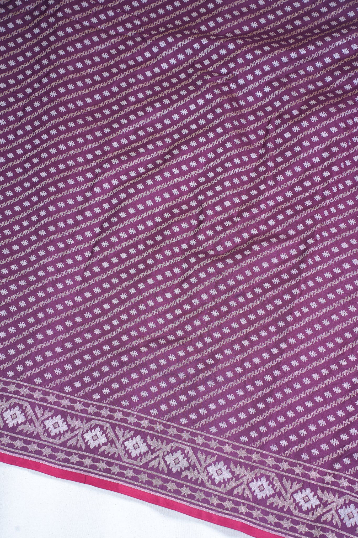 Wine Pure Ektara Silk Handwoven Saree