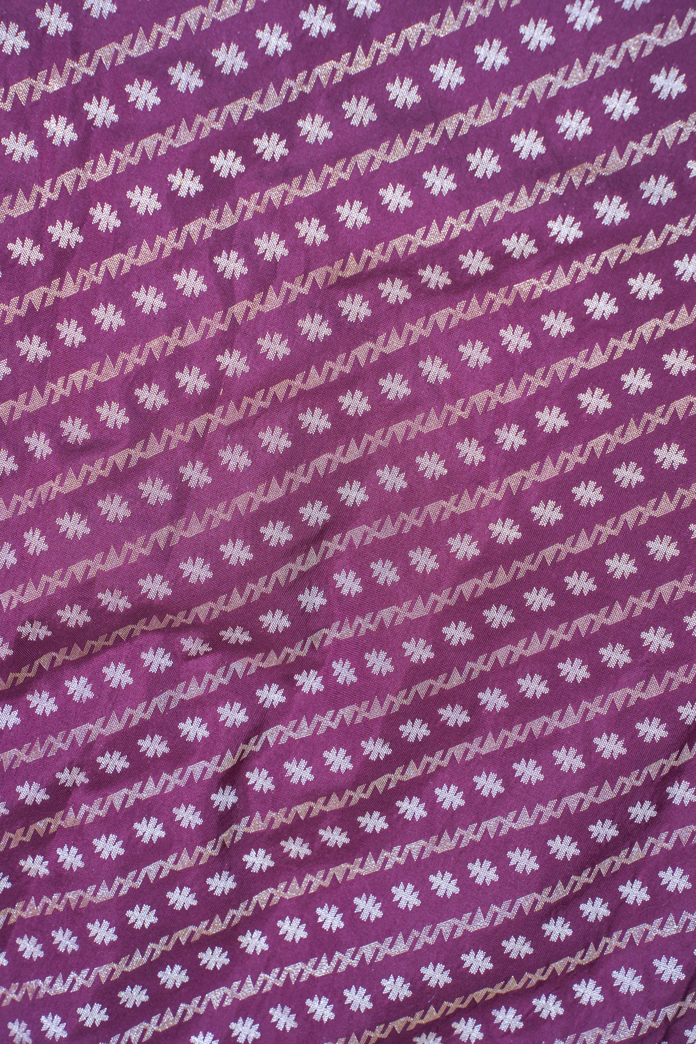 Wine Pure Ektara Silk Handwoven Saree