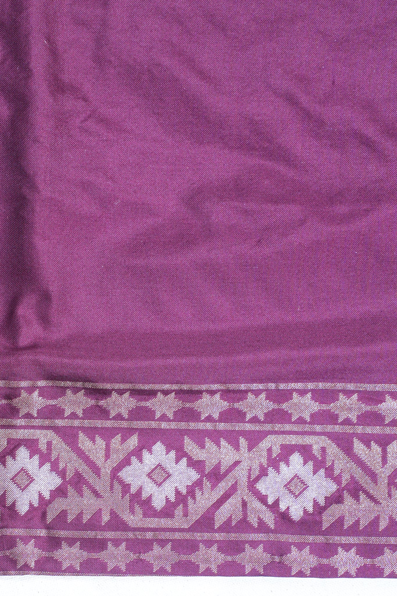 Wine Pure Ektara Silk Handwoven Saree