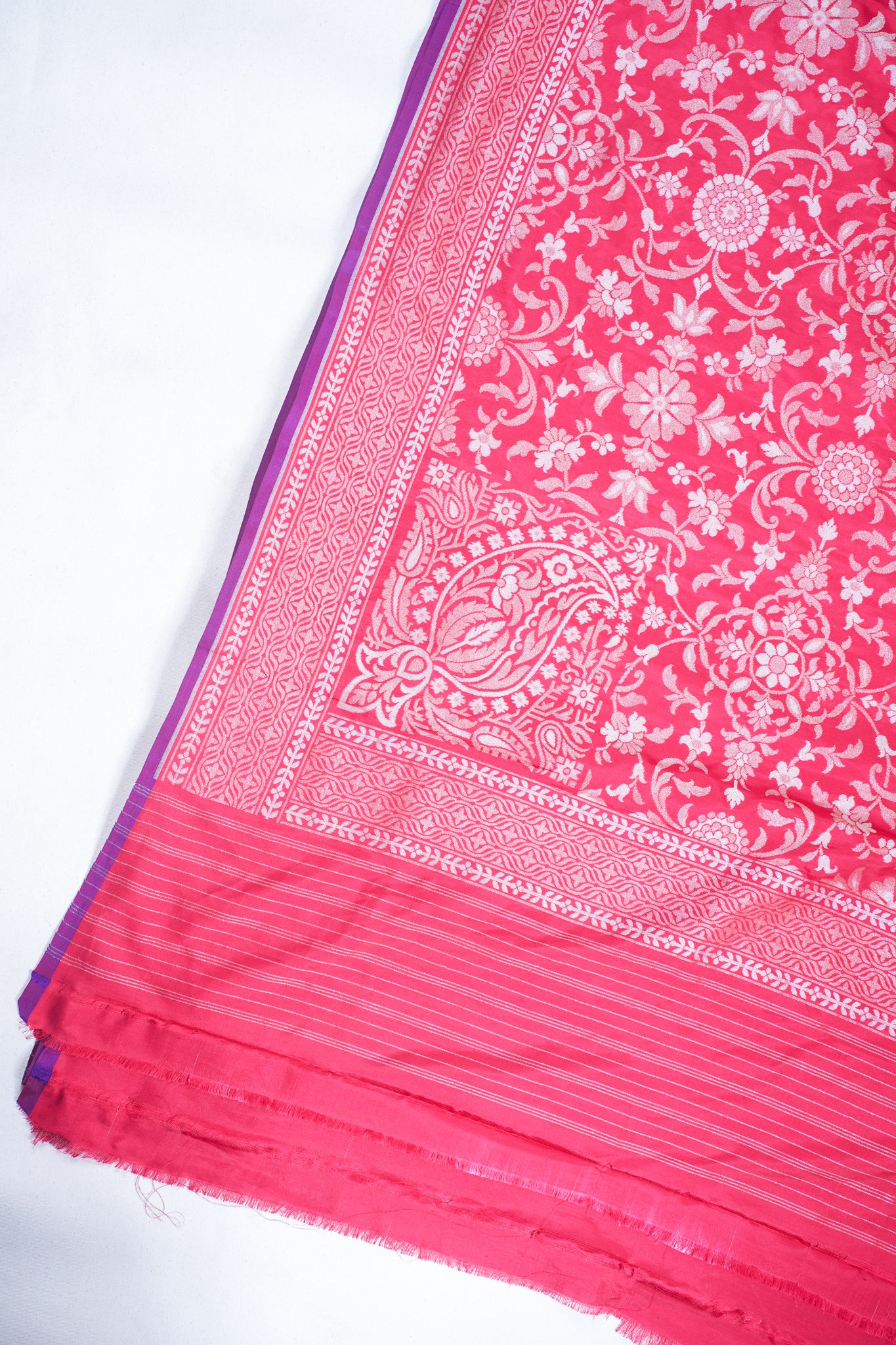 Red Pure Ektara Silk Handwoven Saree