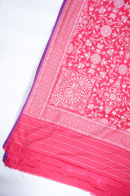 Red Pure Ektara Silk Handwoven Saree