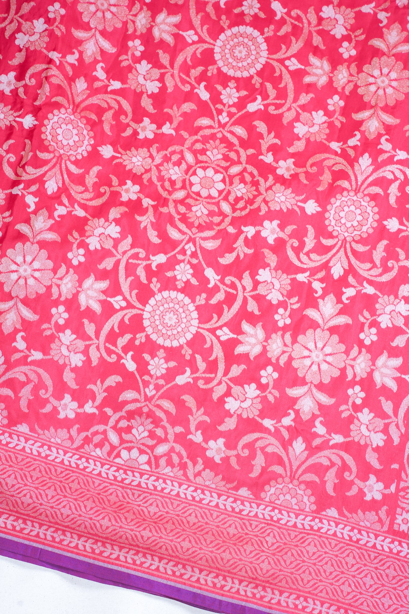 Red Pure Ektara Silk Handwoven Saree